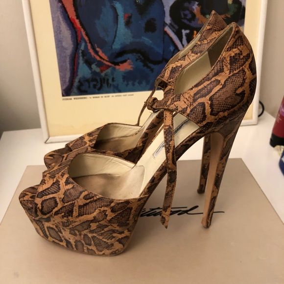 Brian Atwood TriBeCa Platform Sandals - Picture 1 of 8